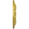 Ekena Millwork Whitman Ceiling Medallion (For Canopies up to 3 3/4"), Hand-Painted Rich Gold, 13"OD x 1 3/8"P CM13WHRGS - alternate 3